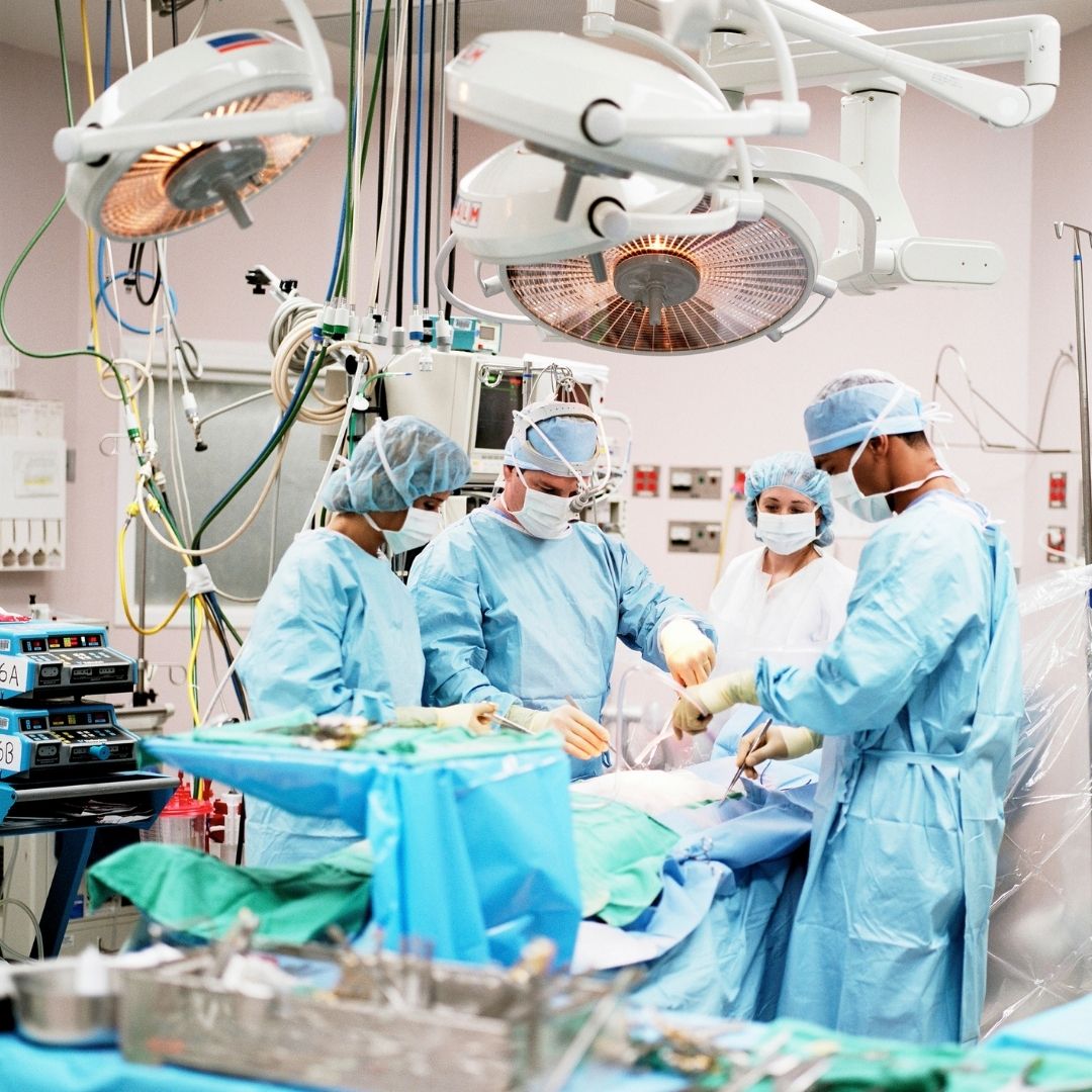 Medical Staff in Operating Room during Surgery