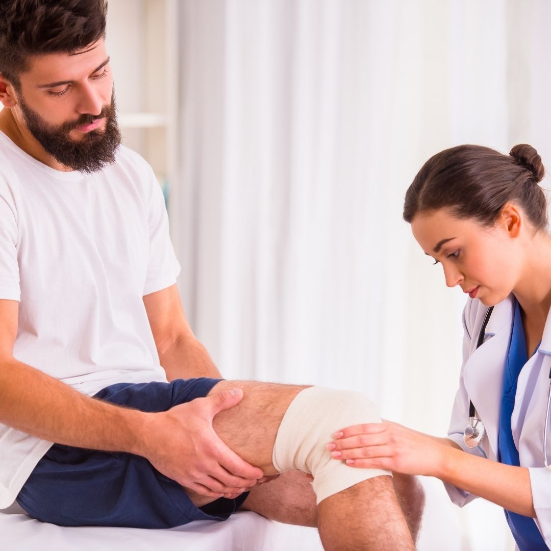 Doctor's Appointment for Work-Related Knee Injury